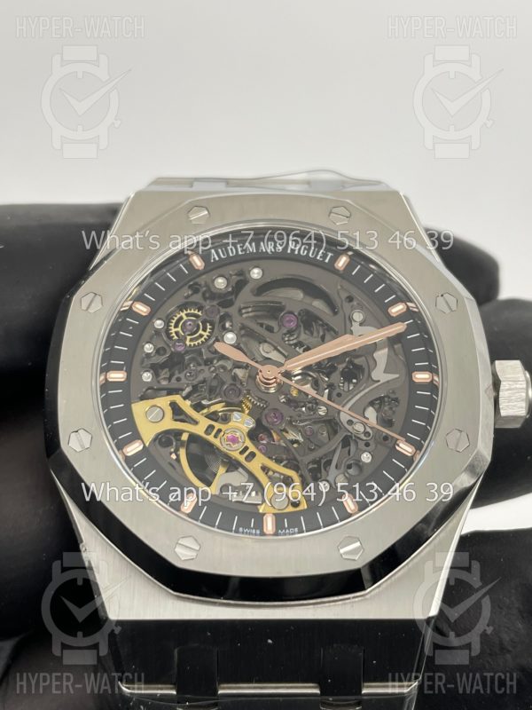 Фото 5 - Audemars Piguet Royal Oak Double Balance Wheel Openworked 15407ST.OO.1220ST.01