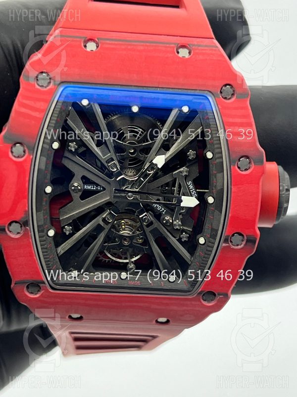 Фото 9 - Richard Mille RM 12-01 Tourbillon Carbon Red