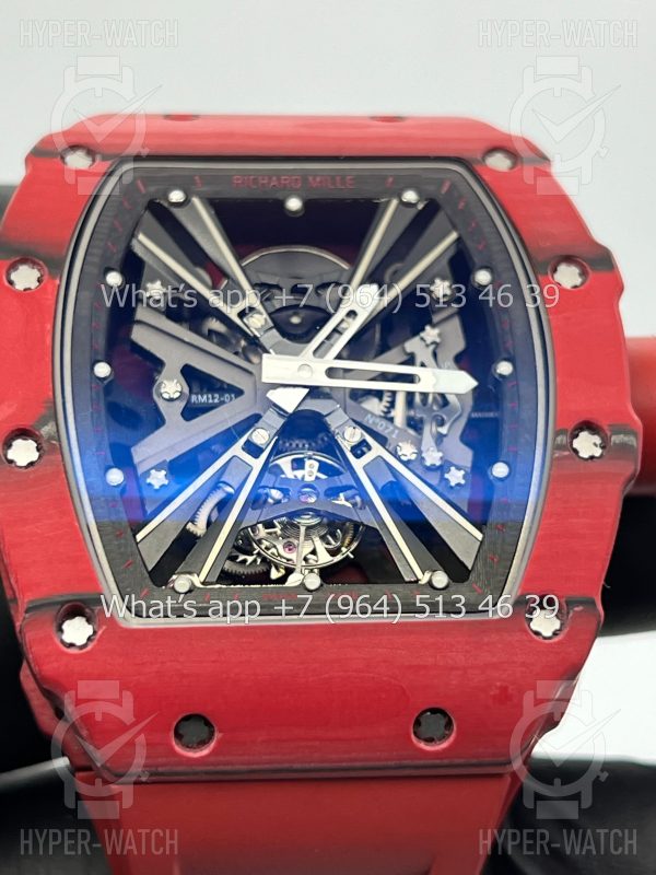 Фото 10 - Richard Mille RM 12-01 Tourbillon Carbon Red