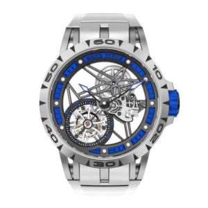 Фото 68 - Roger Dubuis Excalibur 45mm Flying Tourbillon White Blue