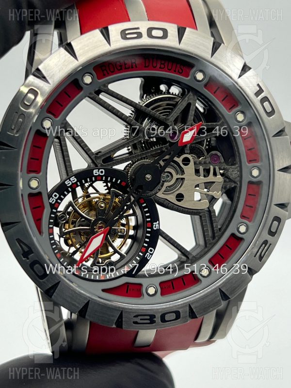 Фото 3 - Roger Dubuis Excalibur 45mm Flying Tourbillon Red