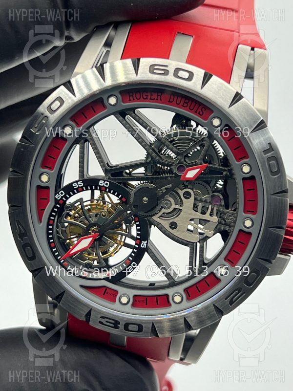 Фото 4 - Roger Dubuis Excalibur 45mm Flying Tourbillon Red