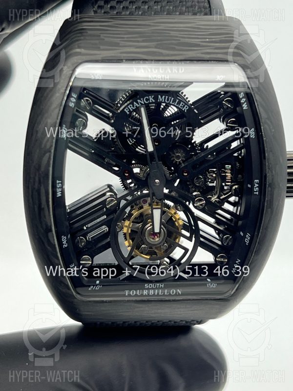 Фото 2 - Franck Muller Vanguard V 45 Skeleton Tourbillon Black