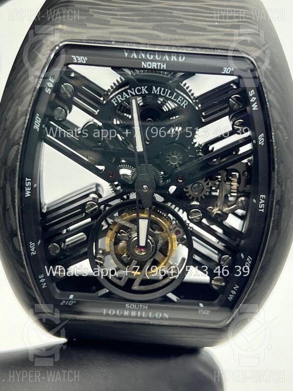 Фото 9 - Franck Muller Vanguard V 45 Skeleton Tourbillon Black