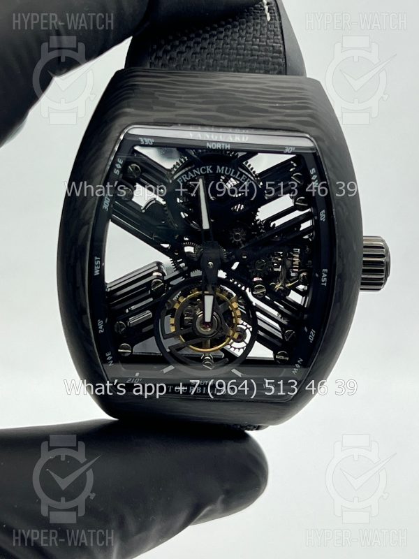 Фото 10 - Franck Muller Vanguard V 45 Skeleton Tourbillon Black