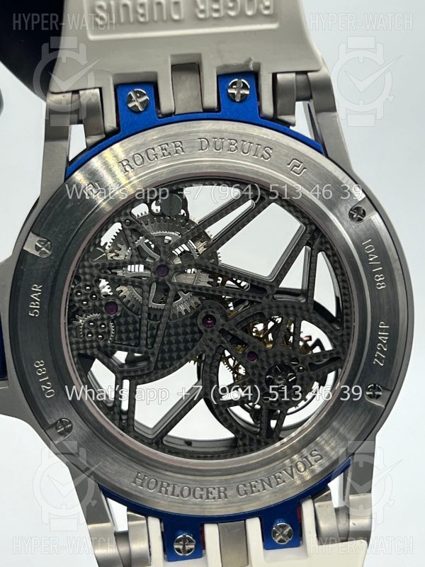 Фото 17 - Roger Dubuis Excalibur 45mm Flying Tourbillon White Blue