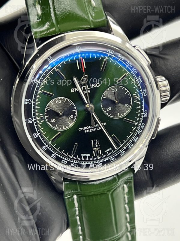 Фото 2 - Breitling Premier B01 42mm Bentley Green