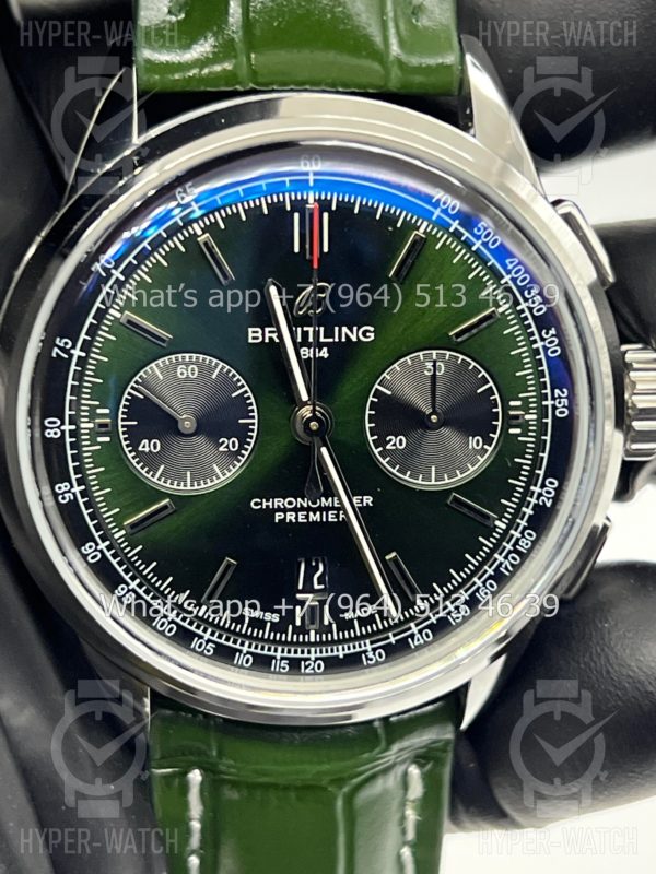 Фото 5 - Breitling Premier B01 42mm Bentley Green