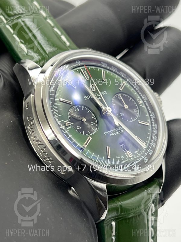 Фото 6 - Breitling Premier B01 42mm Bentley Green