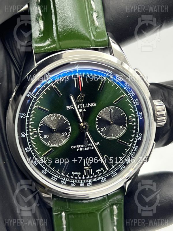 Фото 7 - Breitling Premier B01 42mm Bentley Green