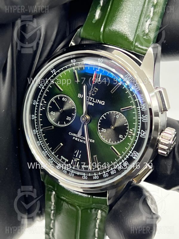 Фото 8 - Breitling Premier B01 42mm Bentley Green