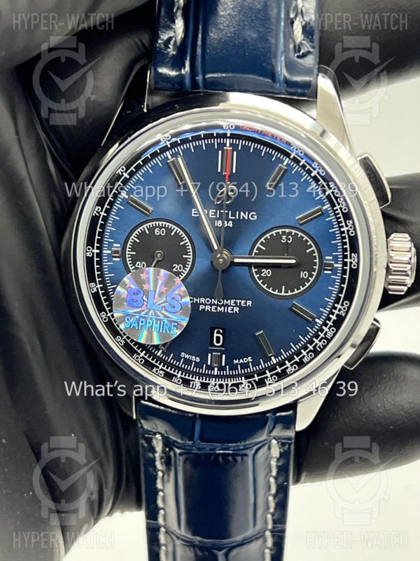 Фото 9 - Breitling Premier B01 42mm Bentley Blue