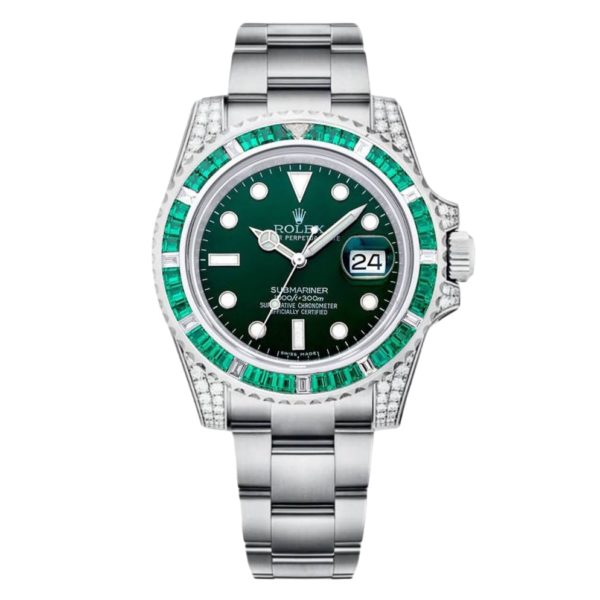 Фото 1 - Rolex Submariner 40mm 116619 Diamond Green