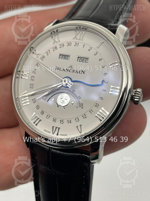 Фото 8 - Blancpain Villeret Quantieme Complet 40mm 6654-1127-55B