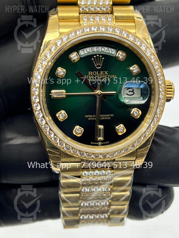 Фото 2 - Rolex Day-Date 36mm 128348RBR-0036 Green