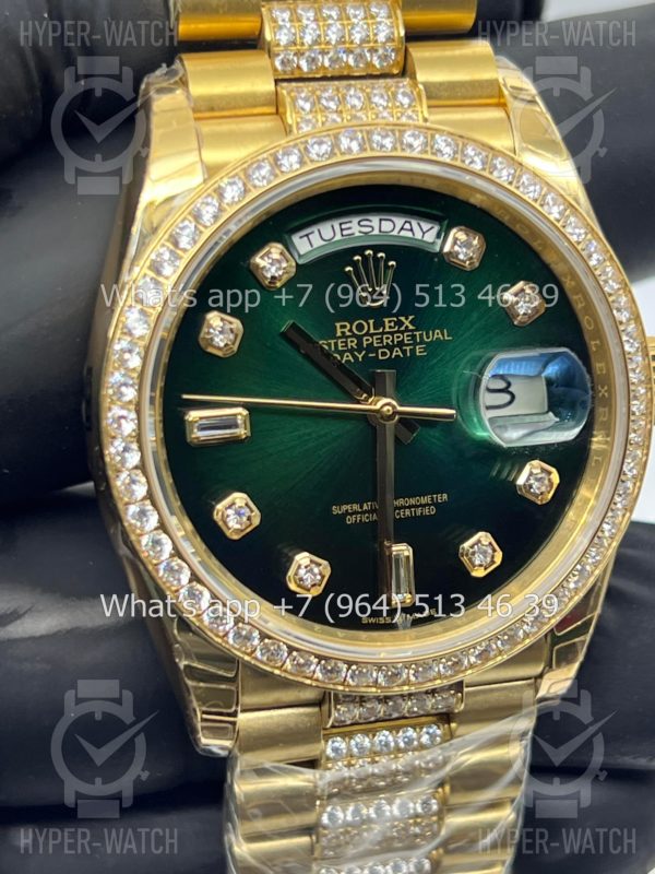 Фото 3 - Rolex Day-Date 36mm 128348RBR-0036 Green