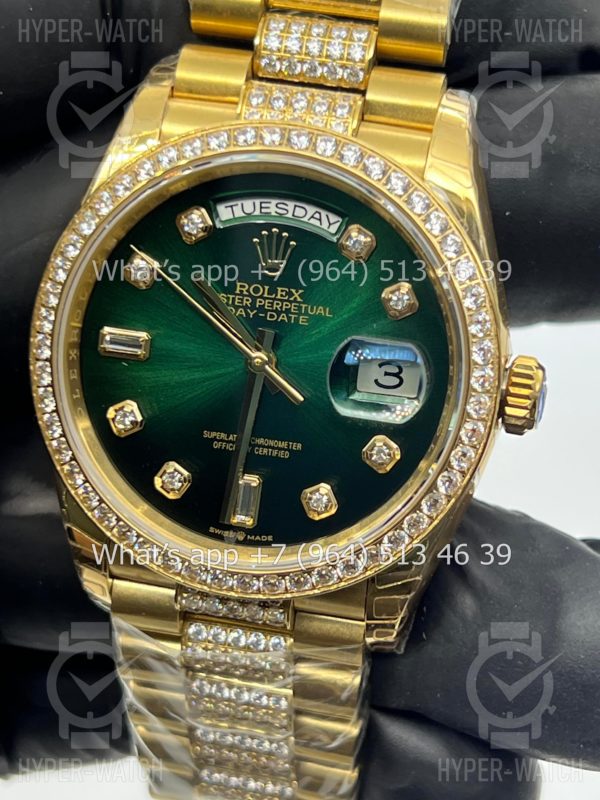 Фото 4 - Rolex Day-Date 36mm 128348RBR-0036 Green