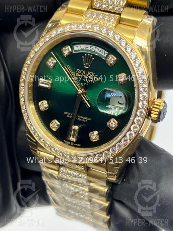 Фото 5 - Rolex Day-Date 36mm 128348RBR-0036 Green