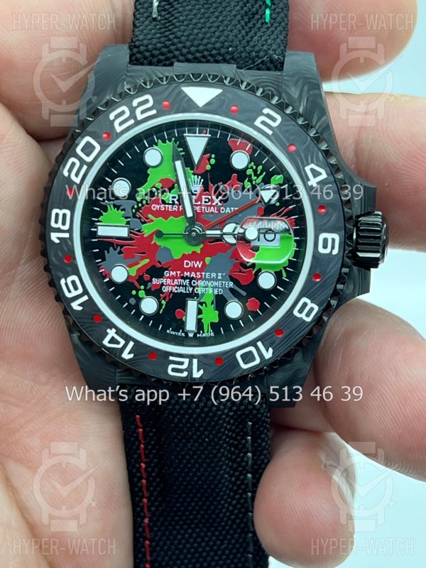 Фото 2 - Rolex GMT Master II 40mm Carbon DIW Motley Edition