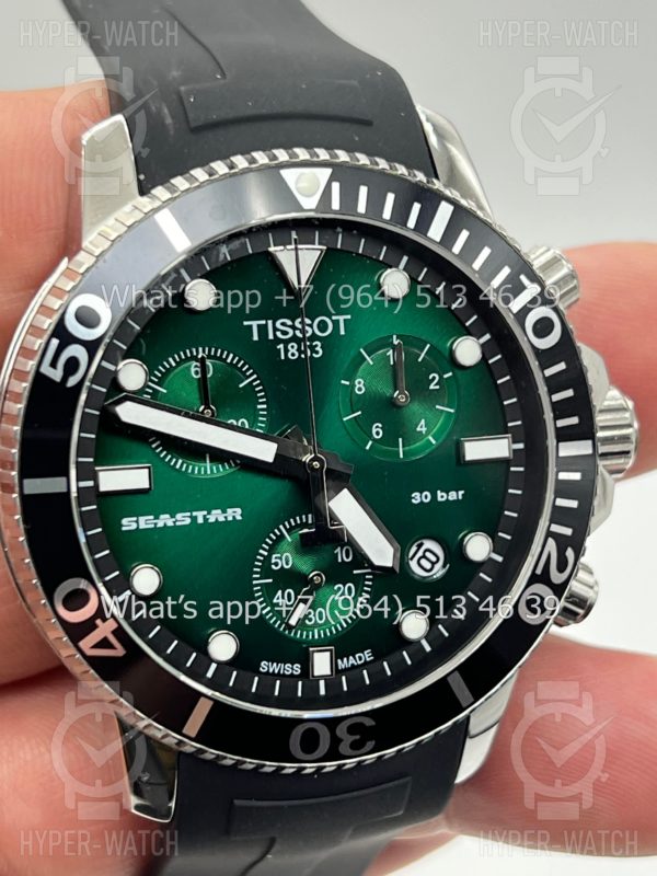 Фото 3 - Tissot Seastar 1000 Chronograph 46mm Green Art 4063