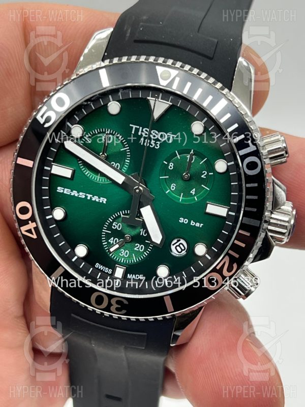 Фото 4 - Tissot Seastar 1000 Chronograph 46mm Green Art 4063