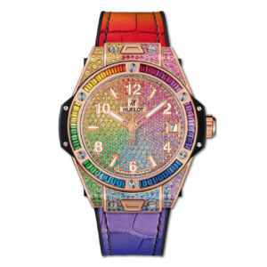 Фото 6 - Hublot Big Bang One Click Rainbow 33mm 465.OX.9910.LR.0999