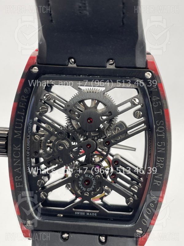 Фото 9 - Franck Muller Vanguard Revolution 3 Skeleton V 45 T SQT 5N BR NR