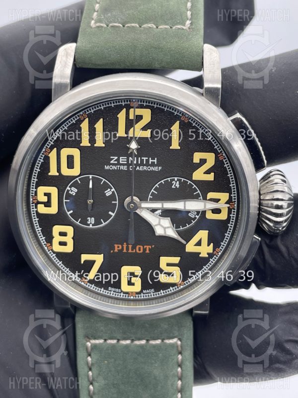 Фото 4 - Zenith Pilot Montre D'aeronef Type 20 45mm Art 4219