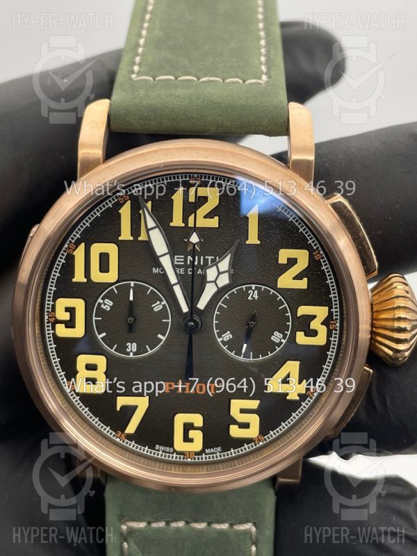 Фото 6 - Zenith Pilot Montre D'aeronef Type 20 45mm Art 4220