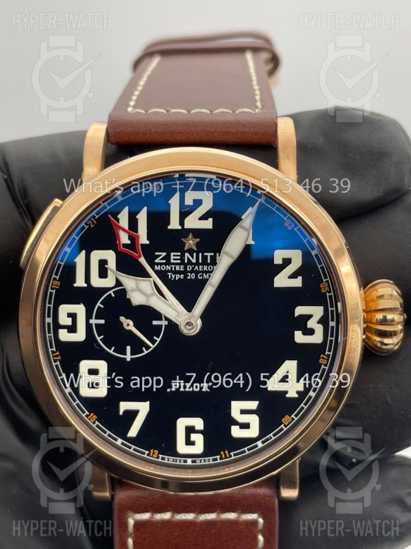 Фото 2 - Zenith Pilot Montre D'aeronef Type 20 GMT 45mm Art 4222