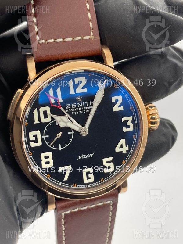 Фото 5 - Zenith Pilot Montre D'aeronef Type 20 GMT 45mm Art 4222