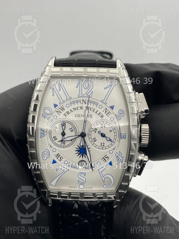 Фото 2 - Franck Muller Cintree Curvex Chronograph Croco 40mm Art 4339