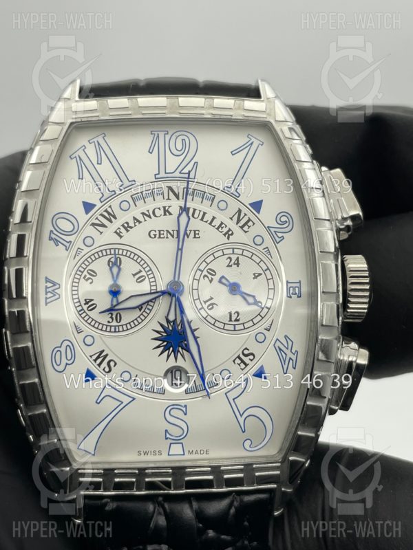 Фото 3 - Franck Muller Cintree Curvex Chronograph Croco 40mm Art 4339