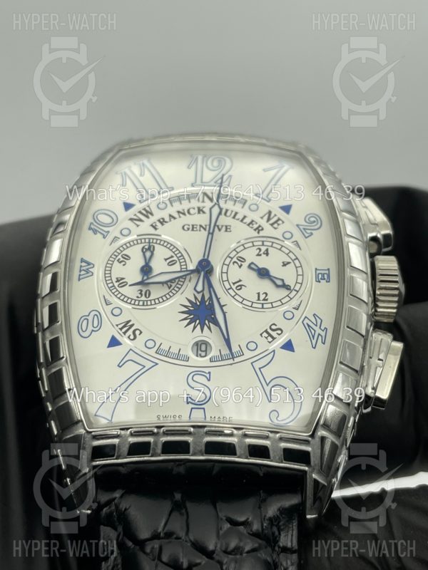 Фото 4 - Franck Muller Cintree Curvex Chronograph Croco 40mm Art 4339