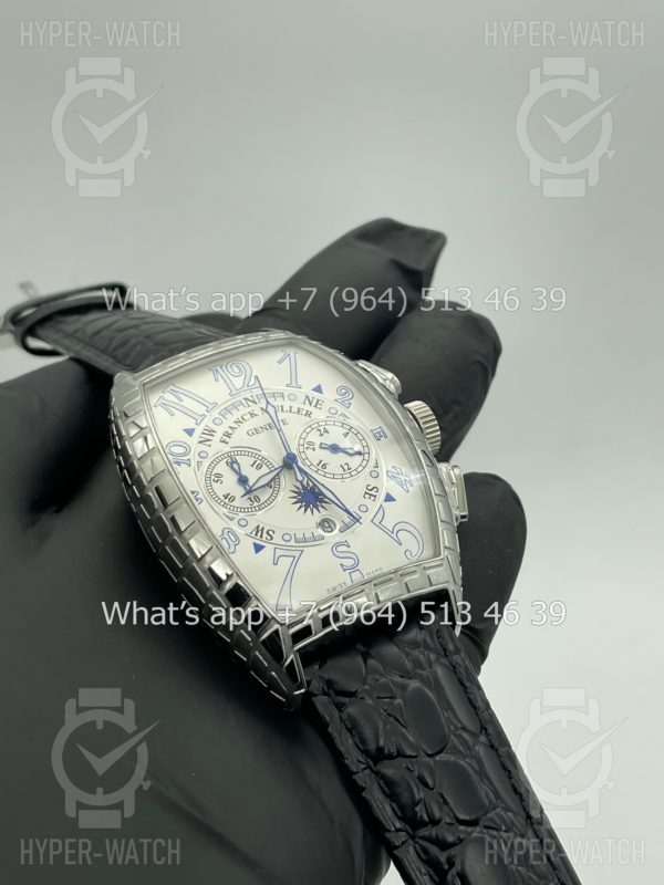 Фото 6 - Franck Muller Cintree Curvex Chronograph Croco 40mm Art 4339