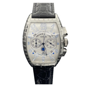 Фото 51 - Franck Muller Cintree Curvex Chronograph Croco 40mm Art 4339