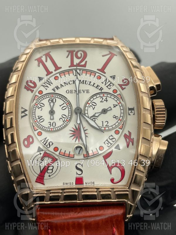 Фото 2 - Franck Muller Cintree Curvex Croco Chronograph 40mm Art 4340