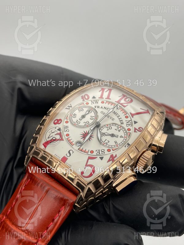 Фото 3 - Franck Muller Cintree Curvex Croco Chronograph 40mm Art 4340