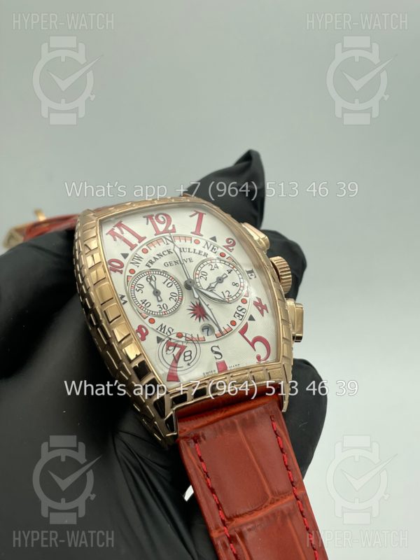 Фото 4 - Franck Muller Cintree Curvex Croco Chronograph 40mm Art 4340