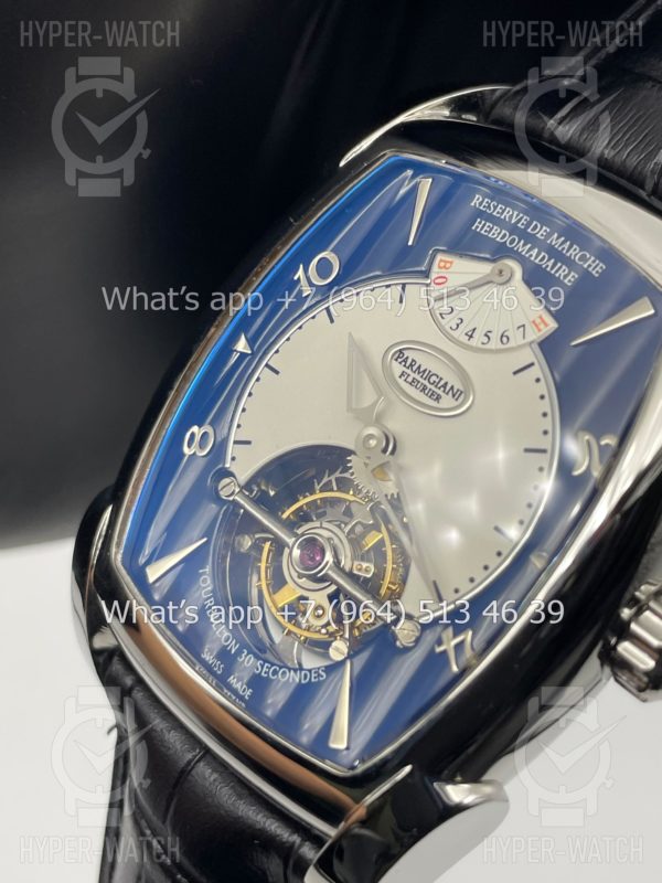 Фото 10 - Parmigiani Fleurier Hebdomadaire Tourbillon Blue