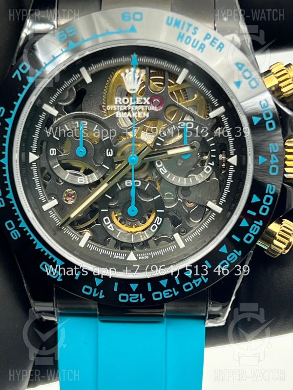 Фото 5 - Rolex Cosmograph Daytona 40mm Blaken Blue Skeleton