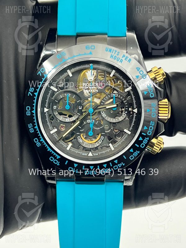 Фото 6 - Rolex Cosmograph Daytona 40mm Blaken Blue Skeleton