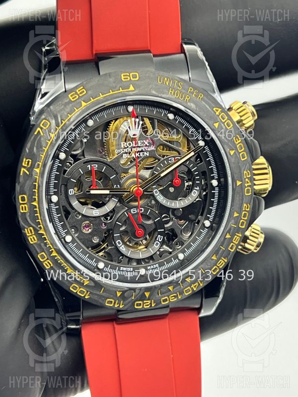 Фото 2 - Rolex Cosmograph Daytona 40mm Blaken Skeleton Red