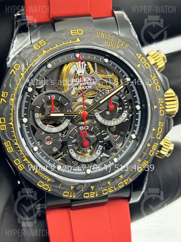 Фото 3 - Rolex Cosmograph Daytona 40mm Blaken Skeleton Red