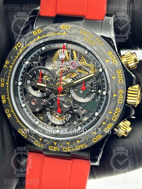 Фото 4 - Rolex Cosmograph Daytona 40mm Blaken Skeleton Red