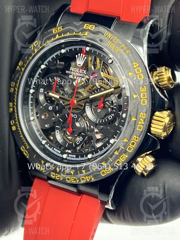 Фото 5 - Rolex Cosmograph Daytona 40mm Blaken Skeleton Red