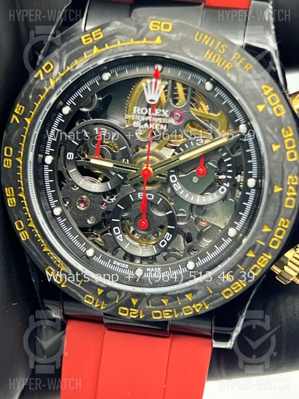 Фото 6 - Rolex Cosmograph Daytona 40mm Blaken Skeleton Red