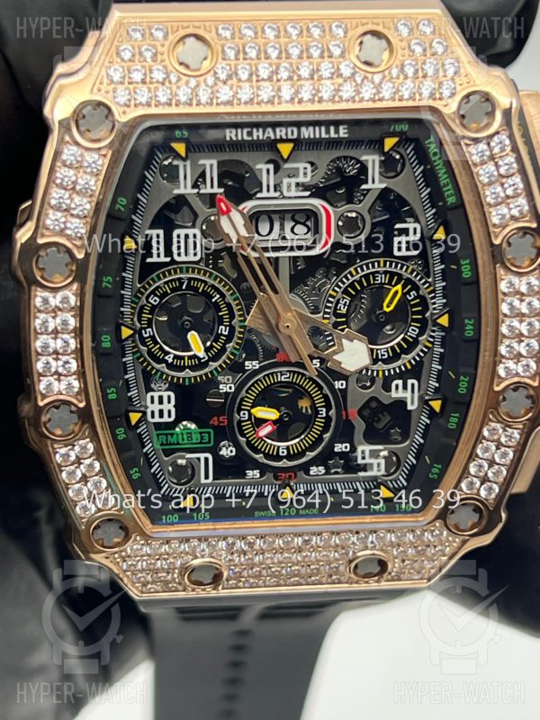 Фото 4 - Richard Mille RM 011-03 Chronograph Diamond Gold