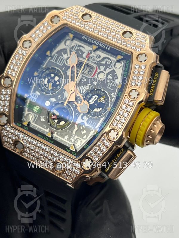 Фото 7 - Richard Mille RM 011-03 Chronograph Diamond Gold