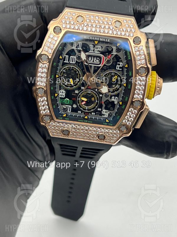 Фото 11 - Richard Mille RM 011-03 Chronograph Diamond Gold